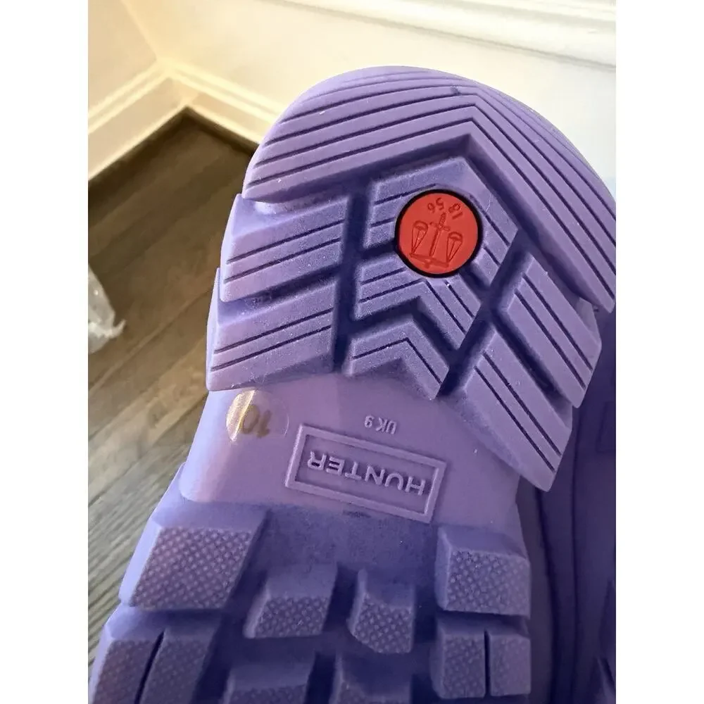 Hunter Kids Insulated Waterproof Sherpa Lined Snow Boots Purple Girls 10c NEW